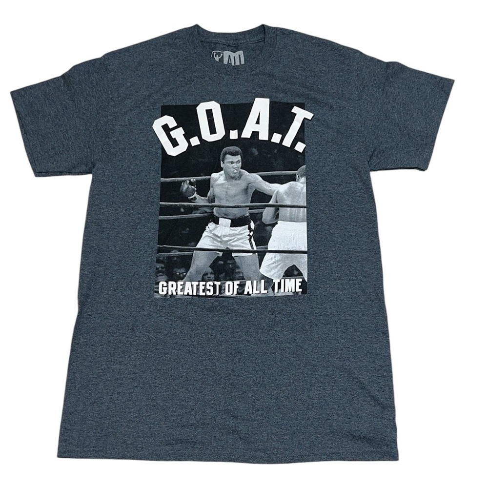 🔵Muhammad Ali Men's G.O.A.T Graphic Shirt Size M